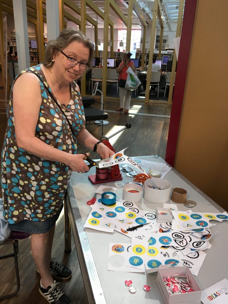 Maker Space Librarian in Action