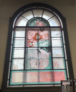 Stained glass window: Imagine