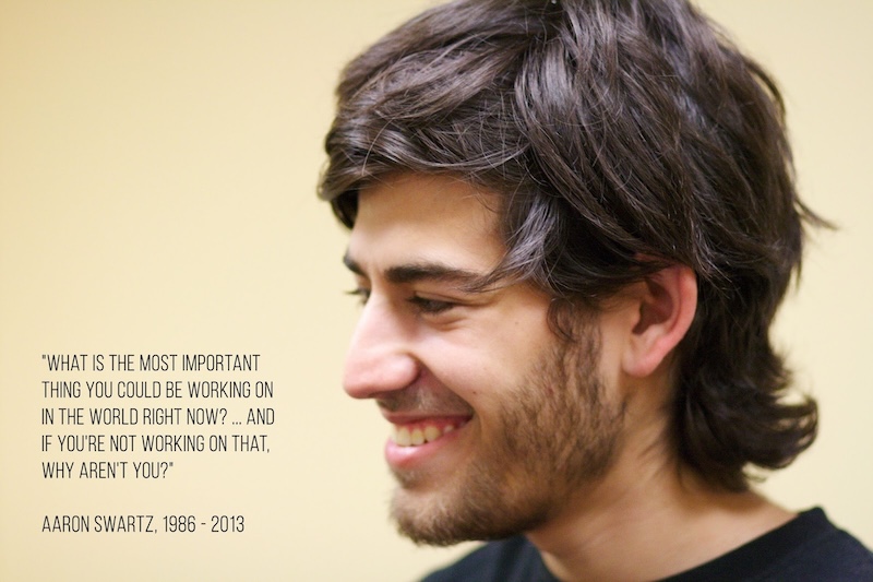 "What is the most important thing you could be working on in the world right now? ... And if you're not working on that, why aren't you?"