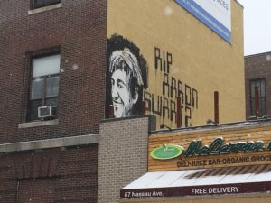 Aaron Swartz mural in Brooklyn (close up)