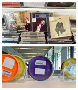 Good selection of Moz records and frisbees to check out.